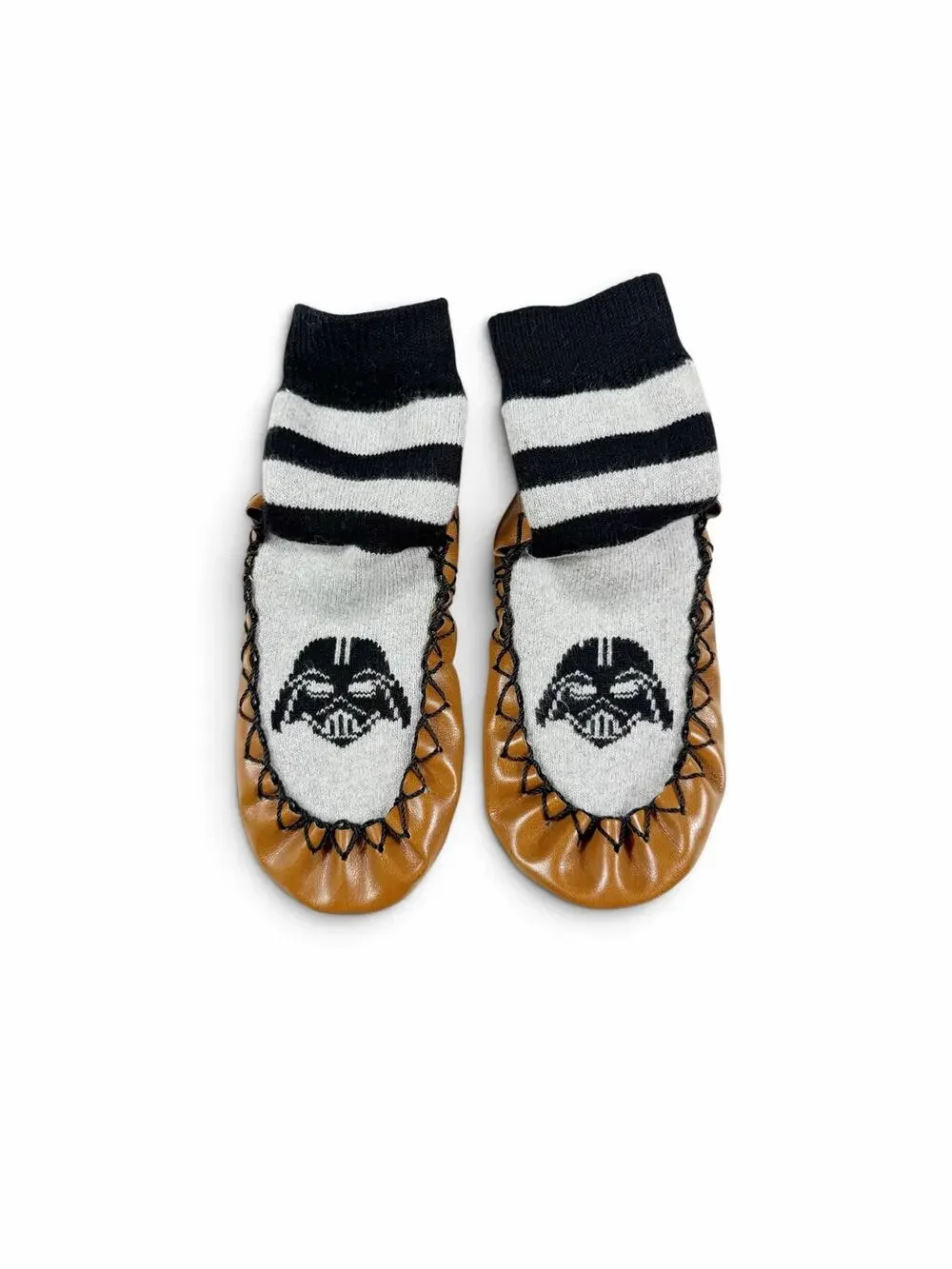Hanna Andersson Star Wars Darth Vader Moccasin Slippers Size 7-9 little kid